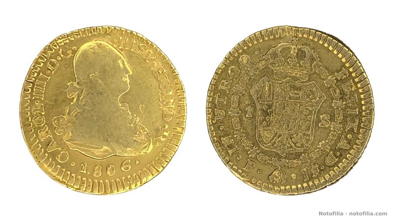 1 escudo · Popayán P–JF · 1806