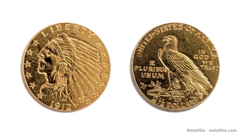 Obverse: left-facing bust in a feathered headdress; LIBERTY; thirteen stars; 1912.