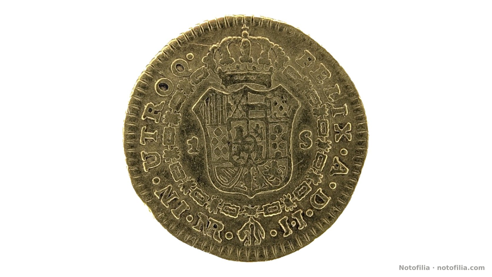 Reverso, 1 escudo 1795
