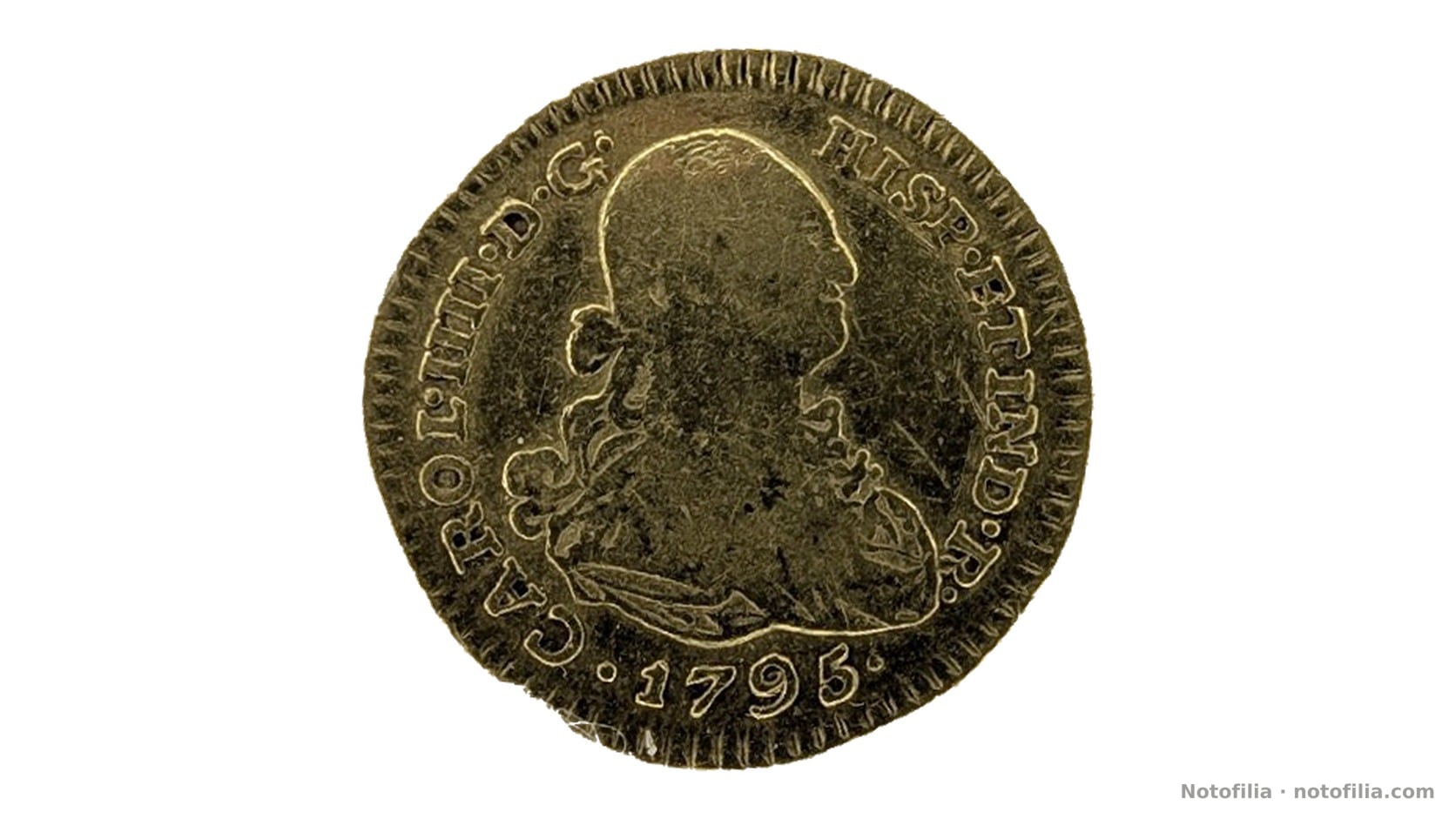 Anverso, 1 escudo 1795