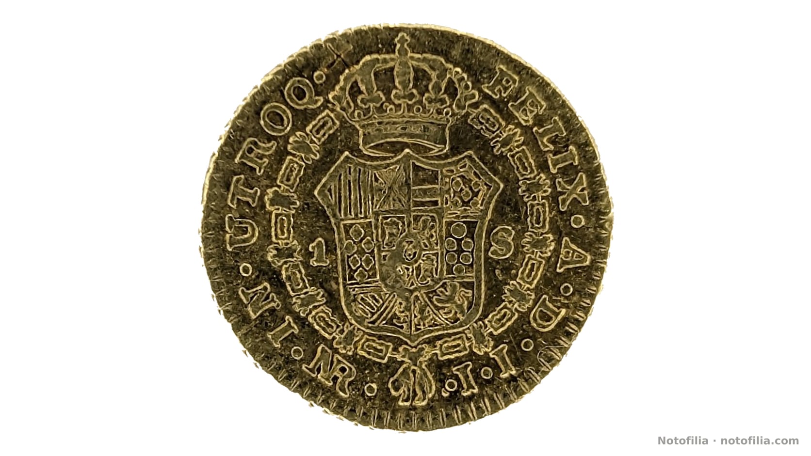 Reverso, 1 escudo 1802