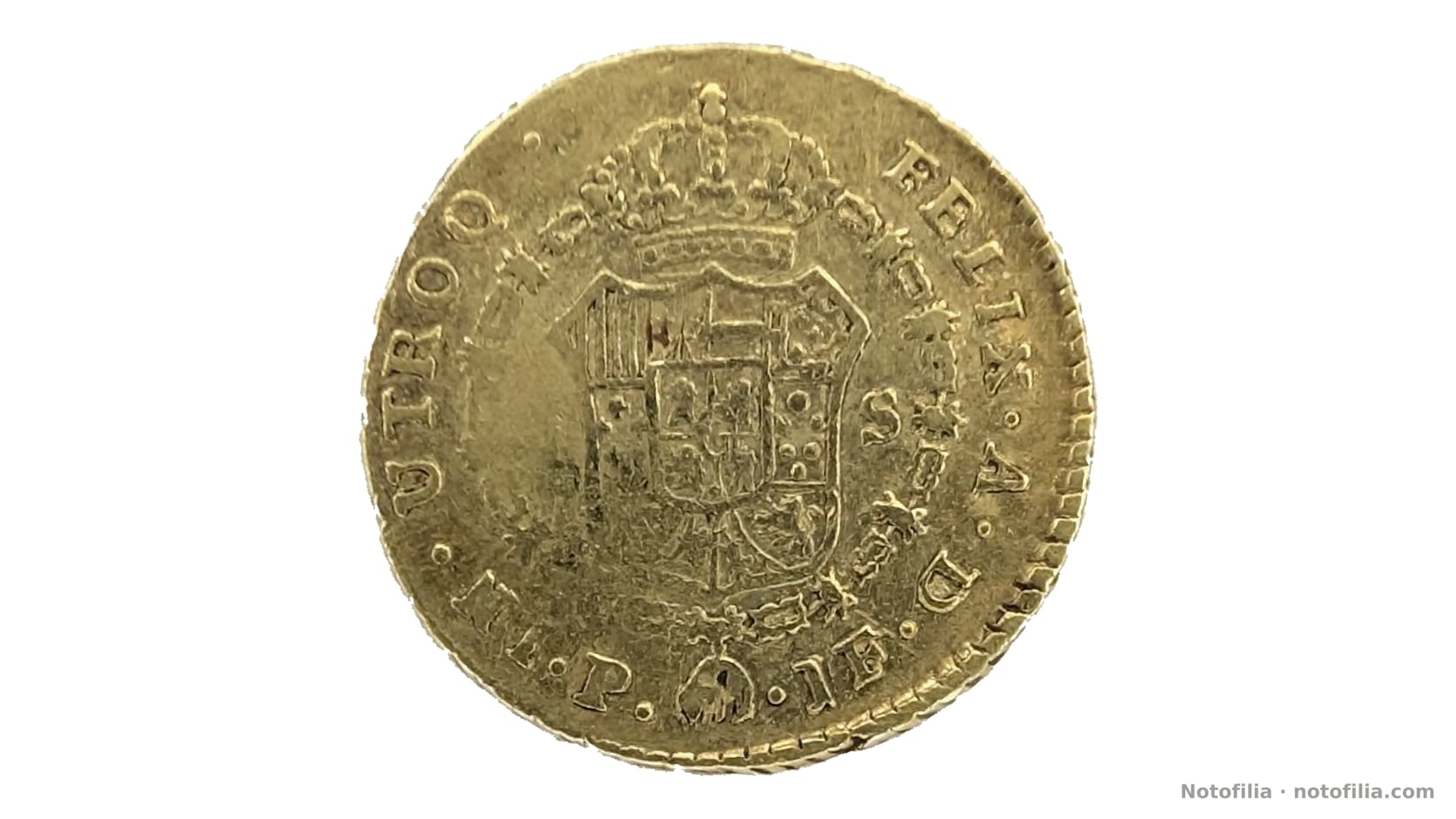 Reverso, 1 escudo 1800