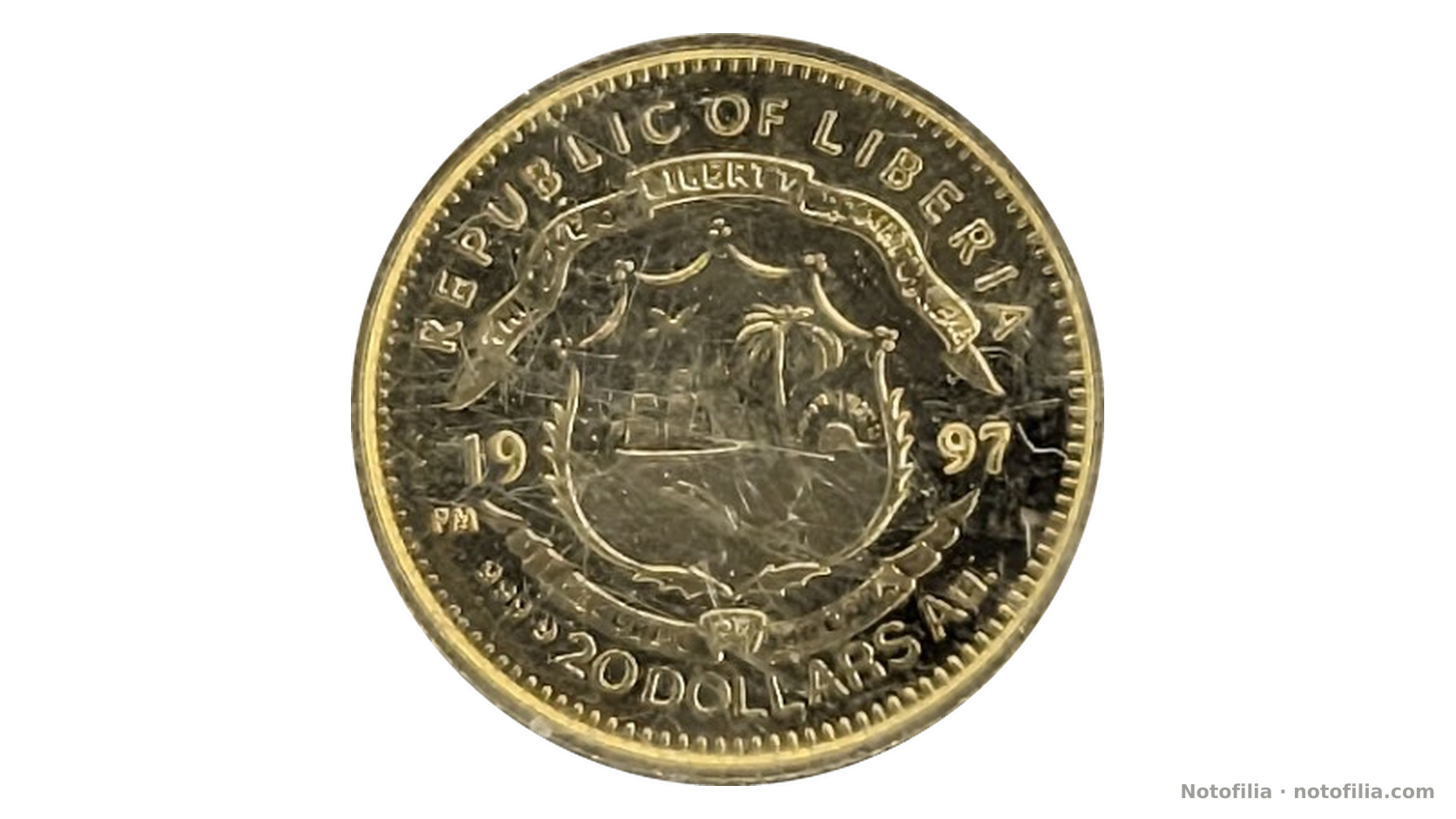 Anverso, 20 dólares 1997