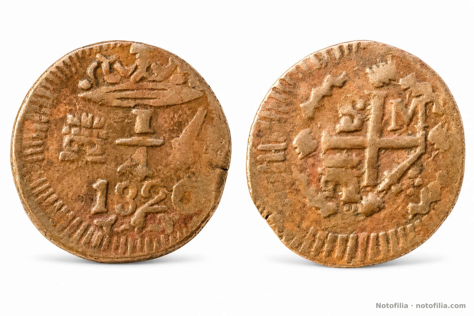 1/4 real · Santa Marta · 1820