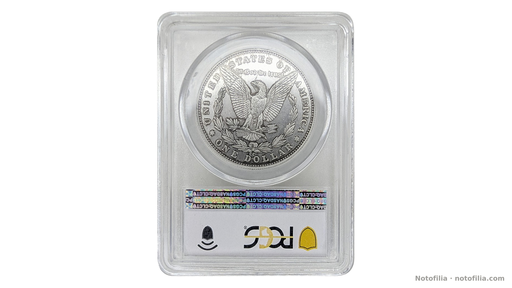 Reverso, 1 dólar Morgan 1878