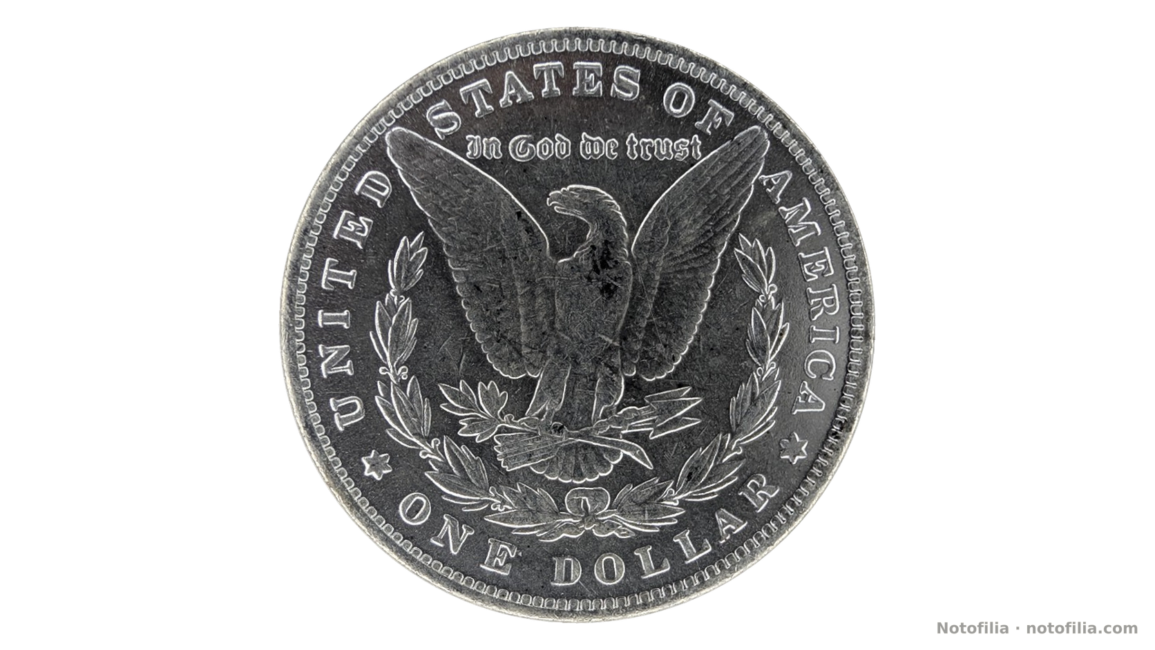 Reverse, Morgan dollar 1883