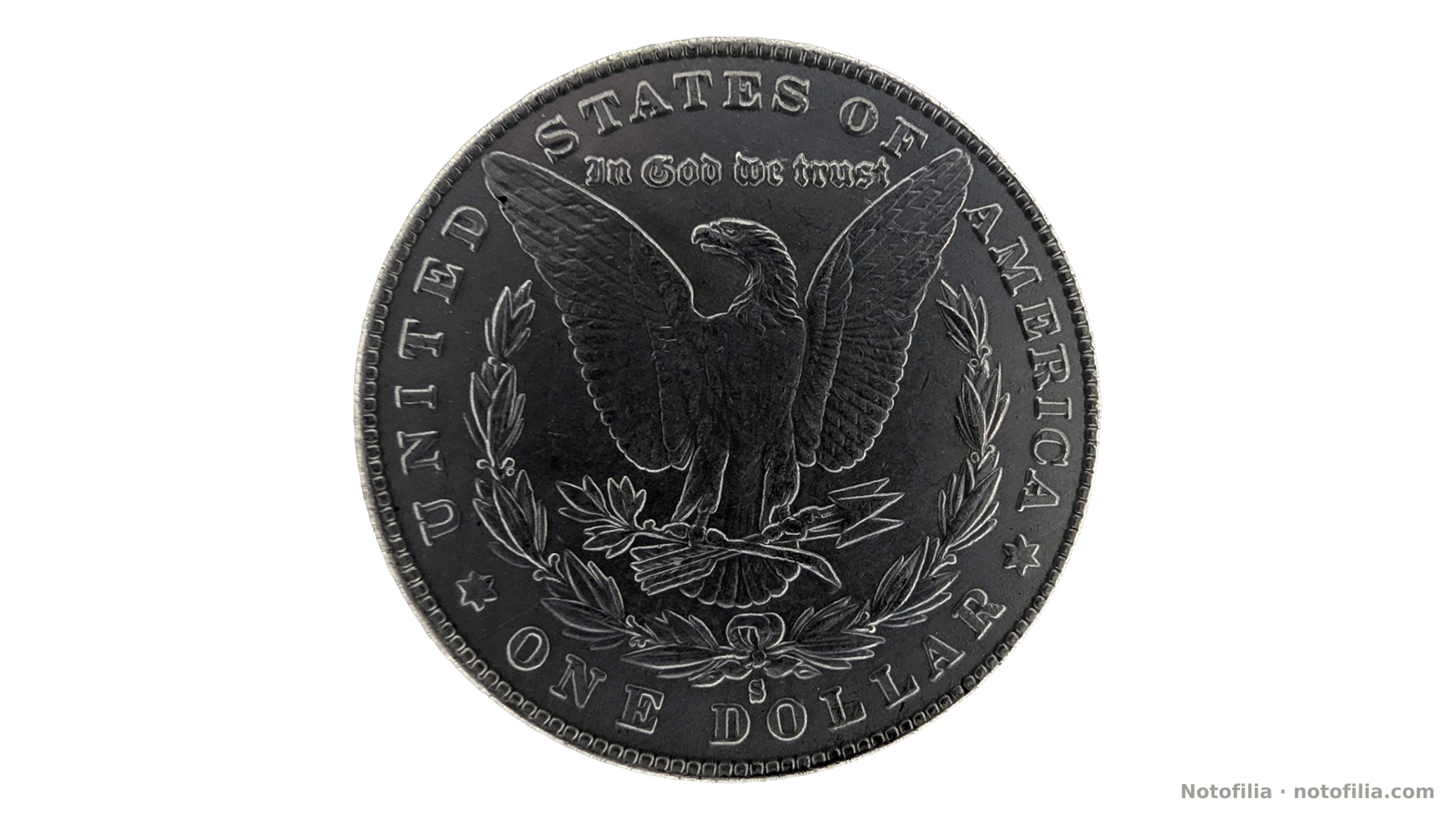 Reverse, Morgan dollar 1887