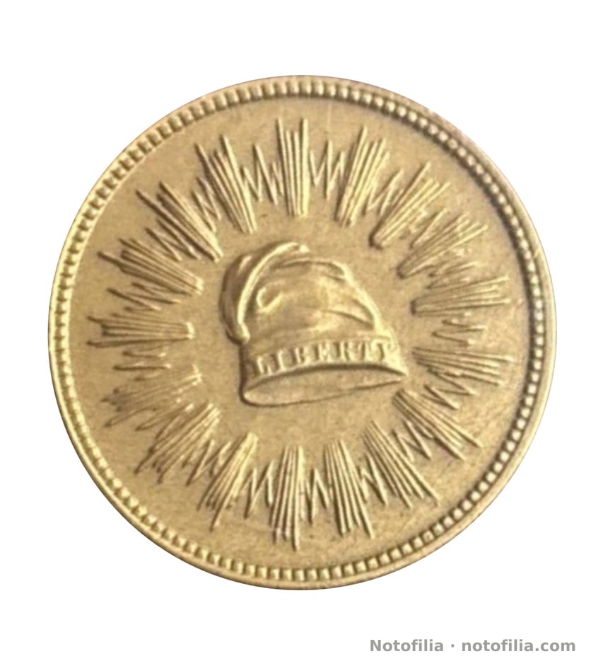Anverso, Medalla 1836
