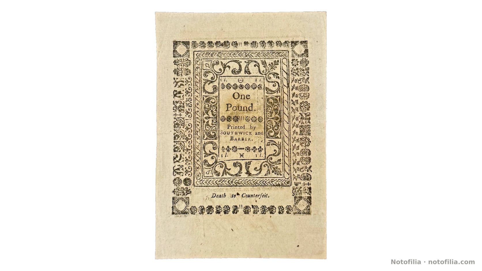 Reverso, 20 chelines mayo de 1786, serial No. 6229